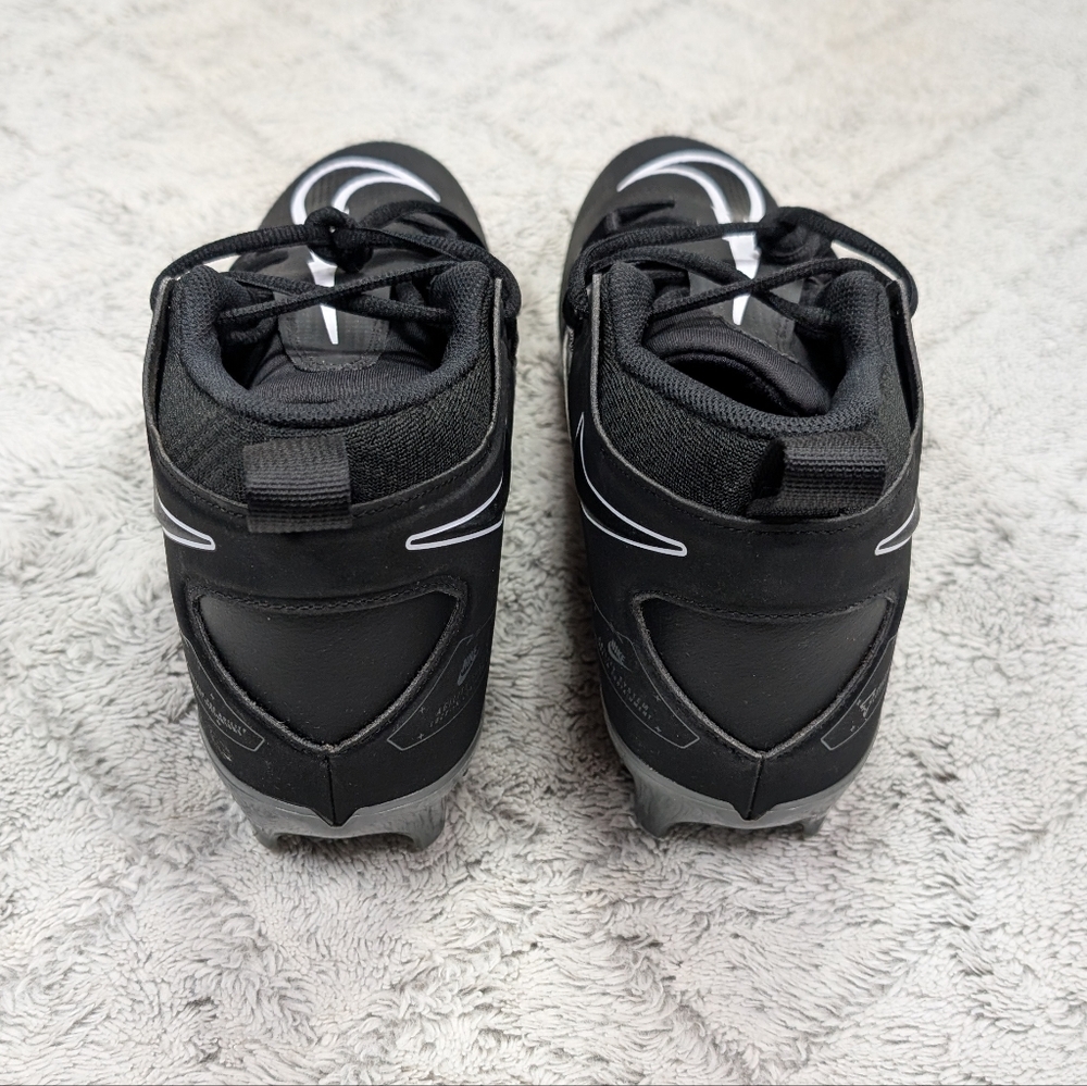 Nike Alpha Menace Pro 3 Black Iron Gray Football Cleats Mens Sz 10 CT6649-010 - Picture 4 of 7